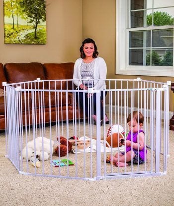 ​Super Wide Adjustable Gate and Play Yard