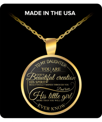 ​To My Precious Daughter Gold Plated Necklace