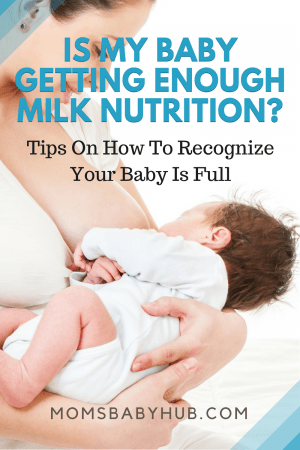 Is my baby getting enough milk nutrition