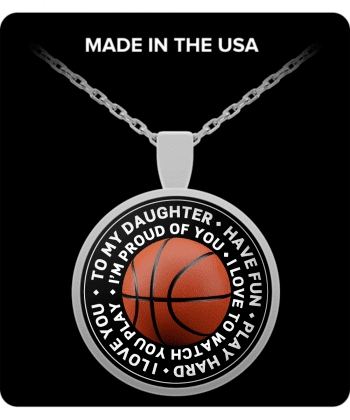 ​Basketball Daughter Pendant Necklace