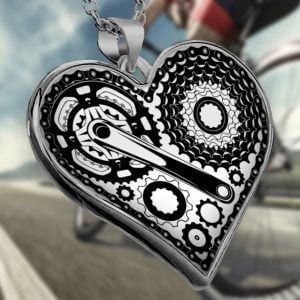 ​Cycling Heart Pendant Necklace
